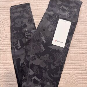 Lululemon Wunder Train HR Legging- Gray Camouflage